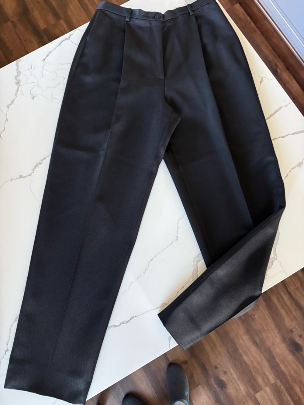 Vintage Giorgio Armani Dress Trousers Pants Black Label High Waist Black 44 / 10